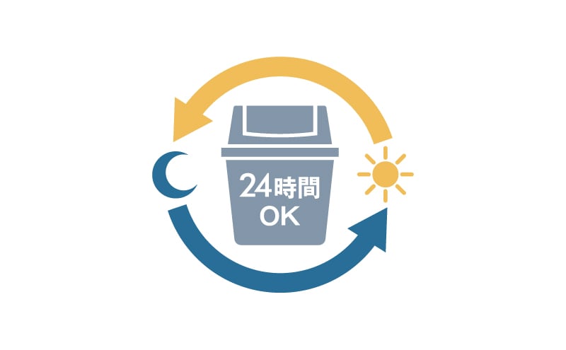 24時間ゴミ出し可能