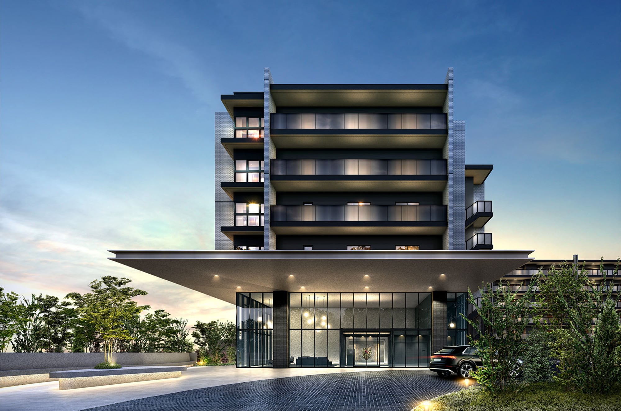 エントランスアプローチ完成予想図