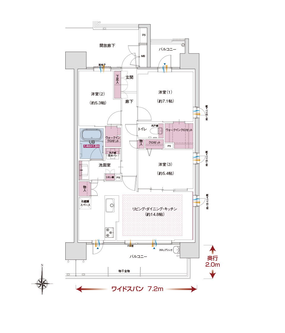 Dtype 通常間取り図
