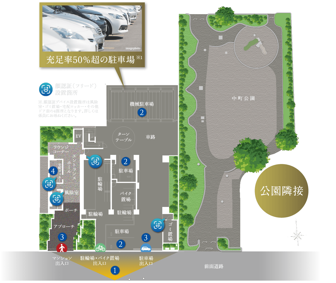 1階敷地平面図