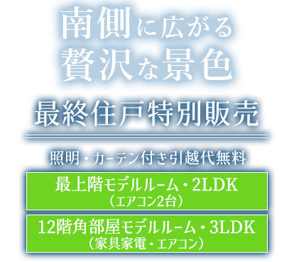 中層階（7階）からでもこの眺め南側に広がる贅沢な景色