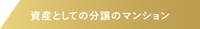 資産としての分譲のマンション