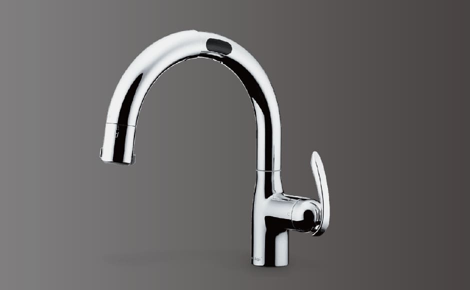 浄水器付グースネック水栓
