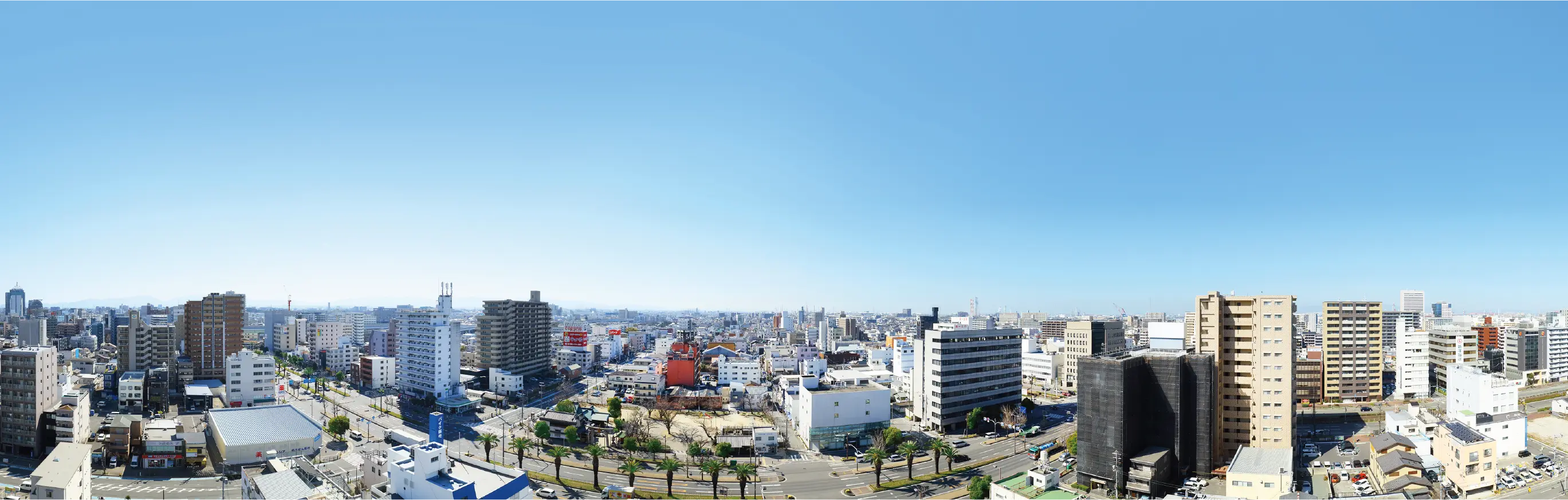 現地15階相当から南〜西方面の眺望写真(2023年3月撮影)