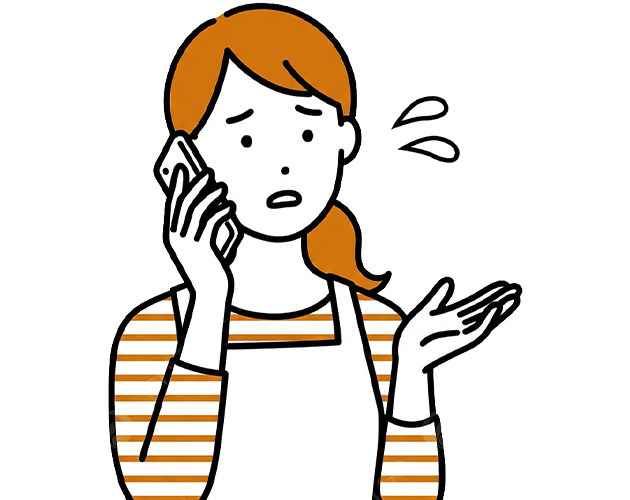 コールセンターへ連絡イメージ