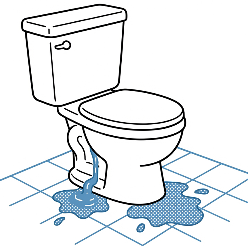 トイレのつまり・水漏れイメージ